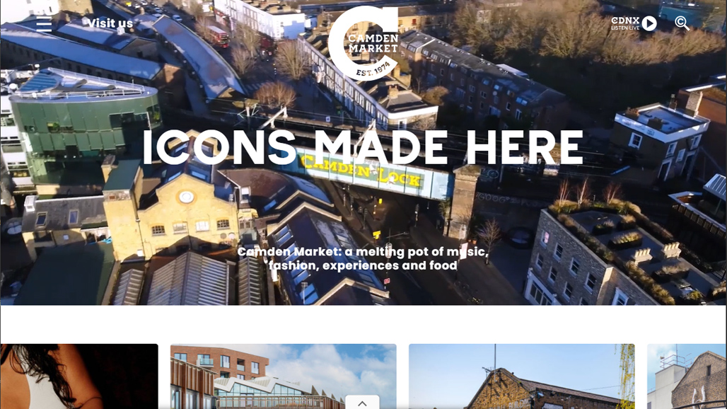 Camden Market Website Project Management Thumbnail